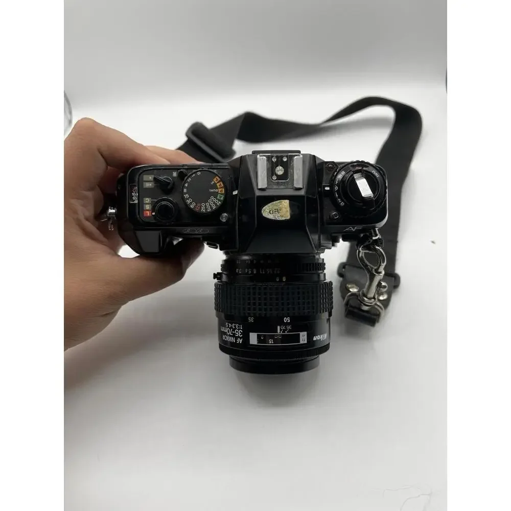 Nikon N2020 35mm Film  Camera with 50mm f/1.8 AF Lens Untested W/ LL.BEAN Bag